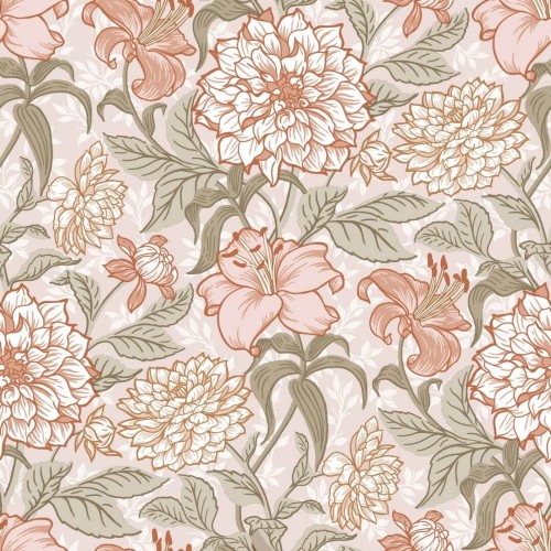 Tapeta florystyczna vintage Esta Home 139479 Vintage Flowers