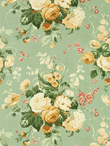 Tapeta bukiety kwiatów Sanderson 217047 Stapleton Park One Sixty