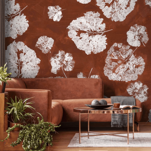 Fototapeta liście WallArt Foglia Rust