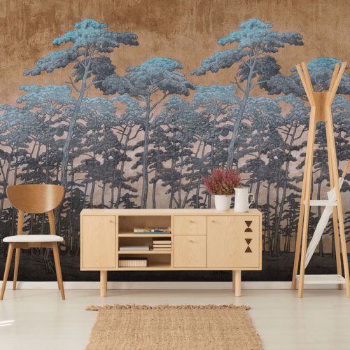 Fototapeta sosnowy las WallArt Secret Forest