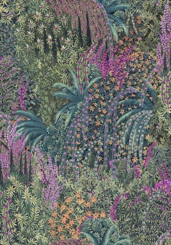 Tkanina welurowa Cole & Son Cascade Velvet Teal Viridian  F121/3017 The Gardens Vol. II
