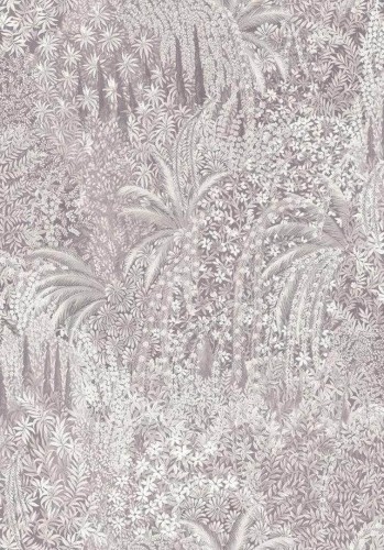 Tkanina z botanicznym wzorem Cole & Son Cascade Linen Union Platinum  F121/3015 The Gardens Vol. II