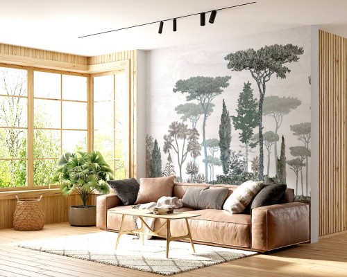 Mural drzewa PaperMint PINEDE Cypress Green 1098 Origins