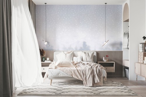 Mural niebo gwiazdy PaperMint ETOILES Polar White R019 Les Essentiels