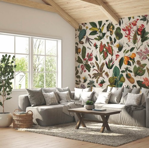 Mural botaniczny PaperMint JARDIN D'AUTREFOIS Papier'Verge R011 Les Essentiels