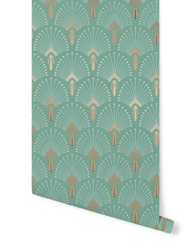 Tapeta art-deco Papermint 1925 Vert Clair Dore 563 Classics