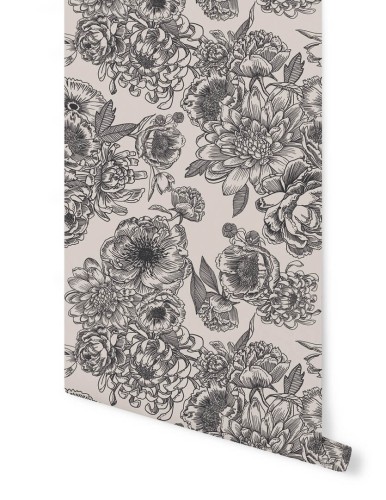 Tapeta florystyczna Papermint IN BLOOM Noir 787 Classics