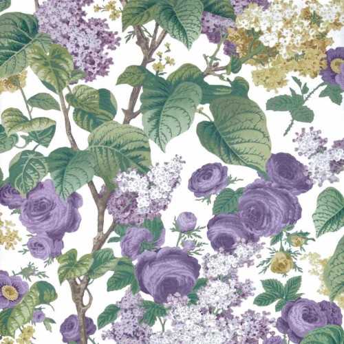Tapeta angielski ogród 1838 Wallcoverings 2311-168-01 Floribunda Lavender Dream V&A Decorative Papers
