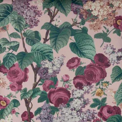 Tapeta angielski ogród 1838 Wallcoverings 2311-168-02 Floribunda Blush V&A Decorative Papers