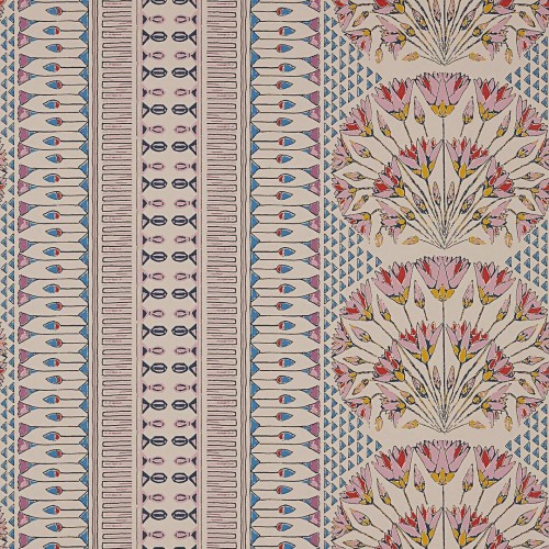 Tapeta stylizowane kwiaty i geometria Anna French AT9625 Cairo Sovoy