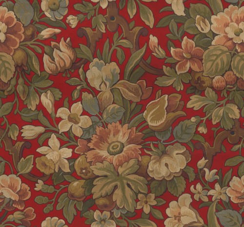 Tapeta kwiaty vintage Rebel Walls R19269 Vintage Garden Velvet Vintage Brocade
