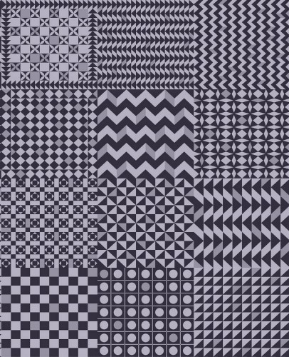 Tapeta abstrakcyjna geometria - szachownica Cole & Son Geometrico 123/7033 Fornasetti Senza Tempo II