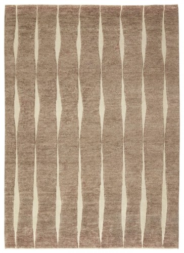 Dywan nowoczesny w linie Landscape Stream Brown  Reza's 