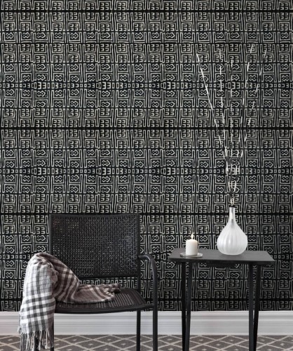 Mural jak afrykańska tkanina Mind the Gap ZULU WP20260 Premium Designer Wallpaper Collection