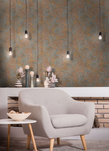 Mural industrialny Mind the Gap RUST PANEL WP20241 Premium Designer Wallpaper Collection