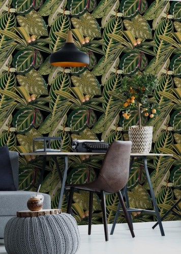 Mural tropikalne liście Mind the Gap AMAZONIA WP20159 Premium Designer Wallpaper Collection