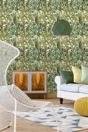 Mural kaktusy Mind the Gap OPUNTIA WP20166. Premium Designer Wallpaper Collection