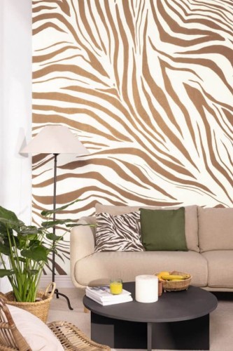 Mural paski zebry Caselio WILD 104960103 M Zebra Stay Wild