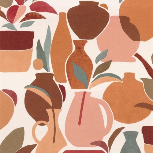 Tapeta ceramiczne wazony, dzbanki i doniczki Casamance 76210712 Vallauris Terra Rossa