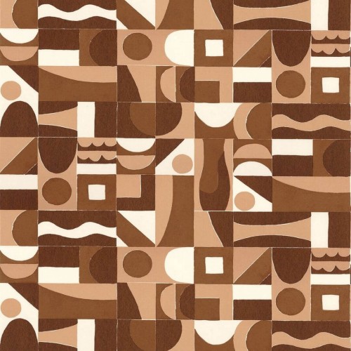 Tapeta geometryczna retro Casamance 76182956 Gourna Bord Du Nil