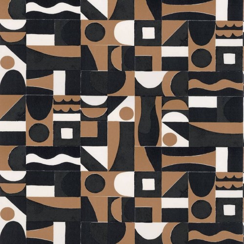 Tapeta geometryczna retro Casamance 76183058 Gourna Bord Du Nil
