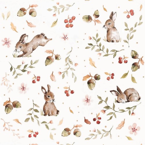 Tapeta króliczki Happy Rabbits Dekornik DEKO.TAP.022