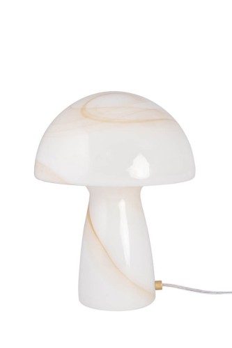 Lampa stołowa jak grzybek 621402 Fungo Swirl 22 Beige Globen