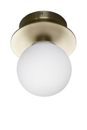 Lampa sufitowa/Kinkiet do łazienki 694265 Art Deco 24 Brushed Brass/White Globen IP44