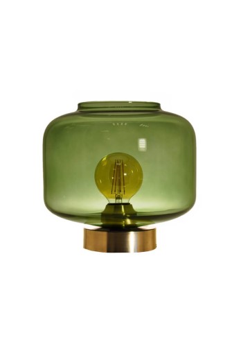 Lampa stołowa Famlight Jawa Bottle Green Brass