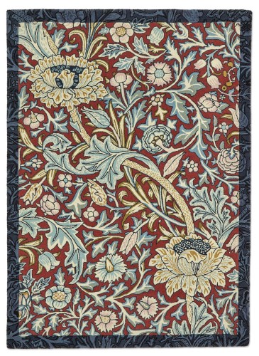 Dywan botaniczny wzór MOREW – TRENT MADDER RED/ WEBB’S BLUE 127510 Morris & Co.