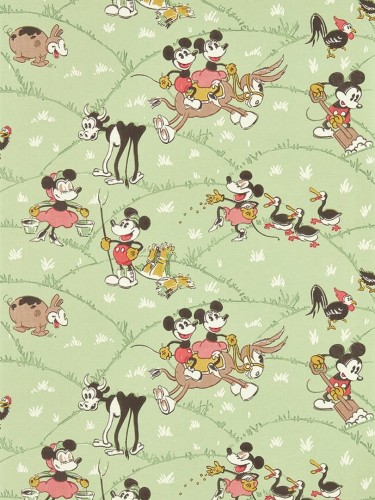 Tapeta Disney Myszka Miki i Minnie na farmie Sanderson 217266 Mickey At The Farm