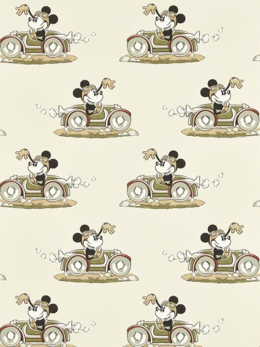 Tapeta Disney Myszka Minnie w samochodzie Sanderson 217270 Minnie On The Move