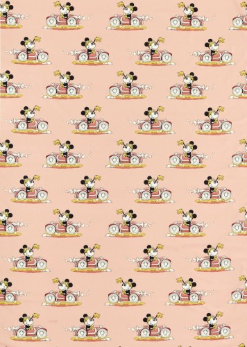 Tkanina Disney Myszka Minnie w samochodzie Sanderson 227147 Minnie On The Move