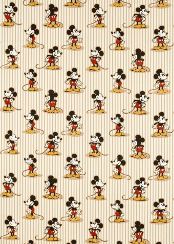 Tkanina Disney Myszka Miki i paski Sanderson 227152 Mickey Stripe