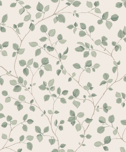 Tapeta liście Sandberg S10322 Bokskog Garden Green Mons Klint