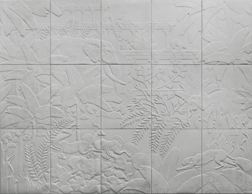 Mural krajobraz dżungli 3D Arte Between Rivers 97002 Babylon
