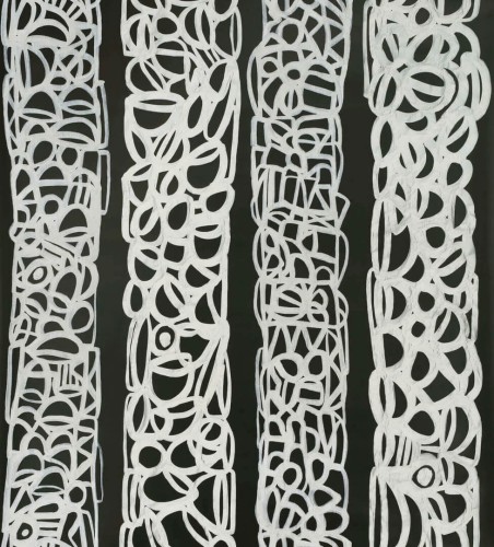 Tapeta abstrakcyjne pasy Pierre Frey FP566002 Totem Les Dessins 4