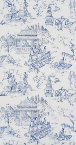 Tapeta Toile de Jouy Pierre Frey FP581001 Le Printemps Du Mekong Les Dessins 4