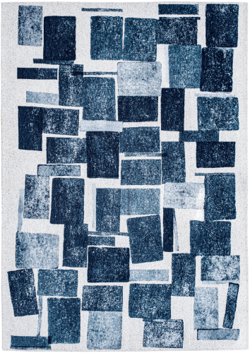Dywan geometryczny patchwork Louis De Poortere 9355 LUCIA ICE BLUE