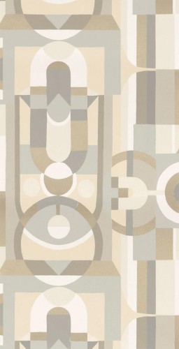 Tapeta geometryczna jak witraż Casamance 76250100 Vitrail Faubourg des Lumieres