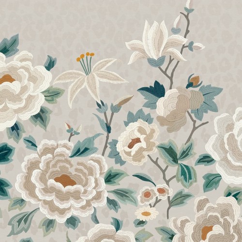 Mural kwiaty i cętki Romo W460/02 Lavinia Temperley London