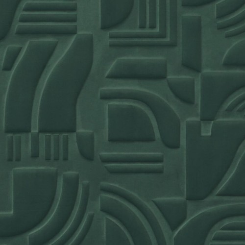 Tapeta tekstylna geometryczna 3D welur Casamance 71490113 Arcane