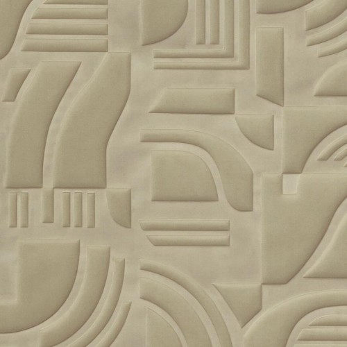 Tapeta tekstylna geometryczna 3D welur Casamance 71490232 Arcane
