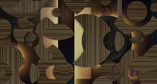 Fototapeta geometryczna Muance MU15008 Mirage Mosaic Lush