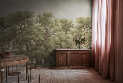 Fototapeta krajobraz dębów Rebel Walls R18820 Vintage Oaks Spring Scenic Landscapes