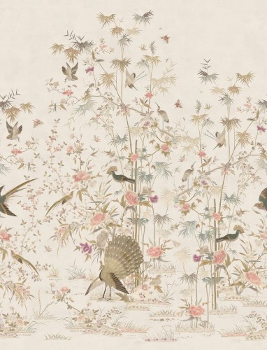 Fototapeta japoński ogród Sandberg S10415 Chinoiserie Garden Eggshell