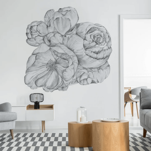 Mural kwiaty Wall Art Brassica Light Koło
