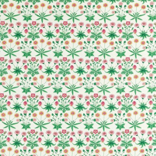 Tkanina bawełniana z bukietami kwiatów Morris & Co. 520009 Daisy Bedford Park Fabric