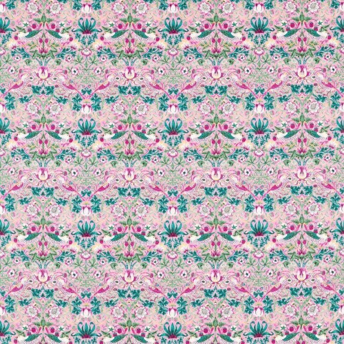 Tkanina bawełniana z botanicznym wzorem Morris & Co. 520017 Strawberry Thief Bedford Park Fabric