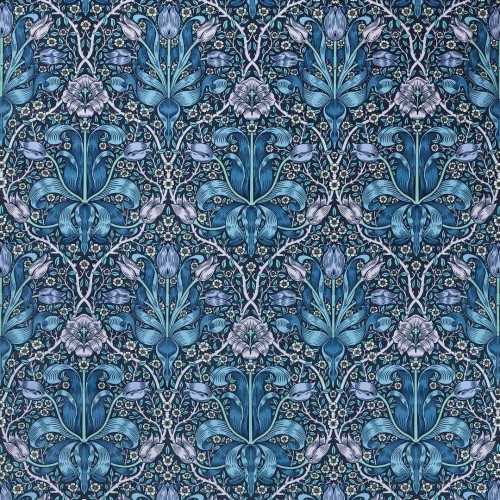 Tkanina welurowa z roślinnym wzorem Morris & Co. 227206 Spring Thicket Bedford Park Fabric